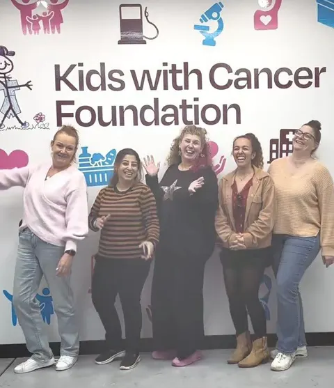 tekFoundation volunteers with the Kids with Cancer Foundation team