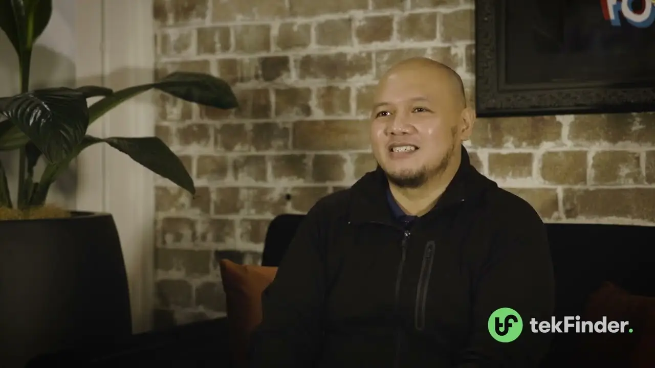 A candidate talking to camera in the candidate testimonials video